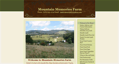 Desktop Screenshot of mtnmemoriesfarm.com